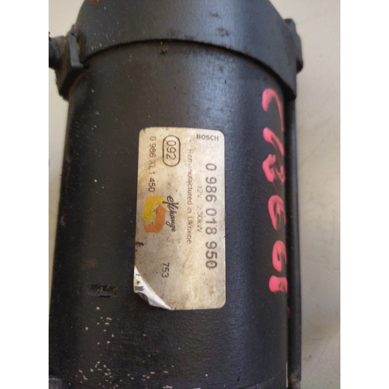 Recambio de motor arranque para iveco daily combi referencia OEM IAM 500307724 0986018950 - Blanco 2