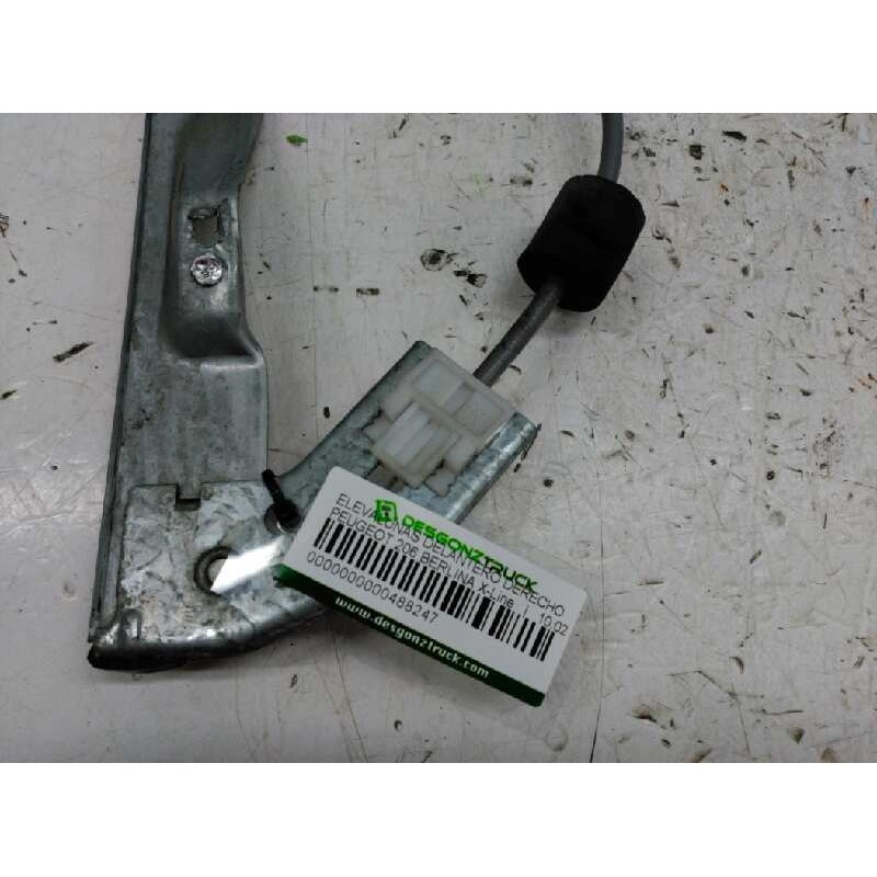 Recambio de elevalunas delantero derecho para peugeot 206 berlina x-line referencia OEM IAM  5 PUERTAS - Rojo 2
