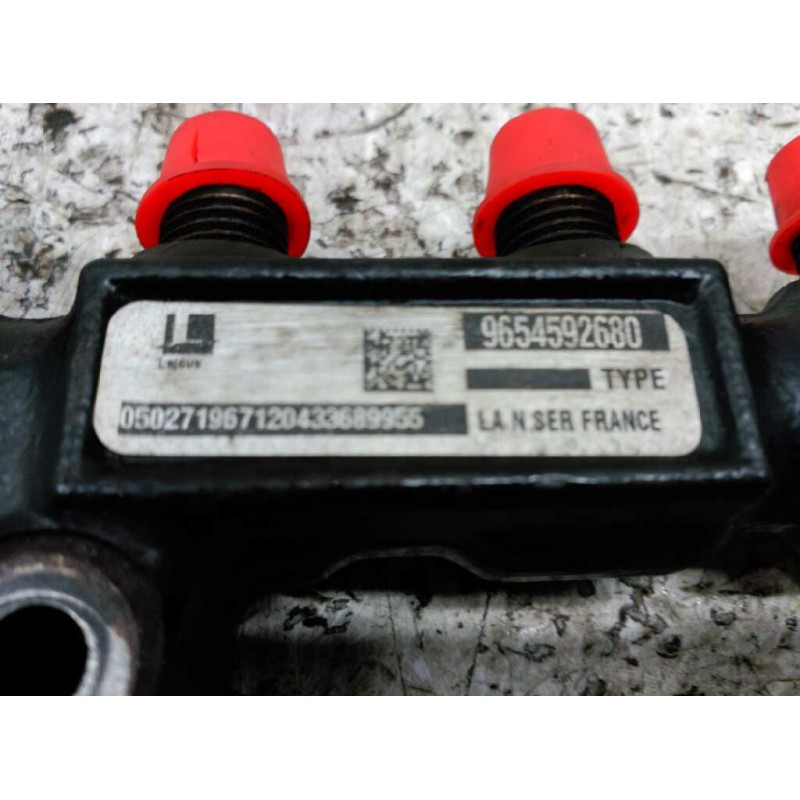 Recambio de rampa inyectora para ford fiesta (cbk) 1.6 tdci cat referencia OEM IAM 9654592680 - Azul 3