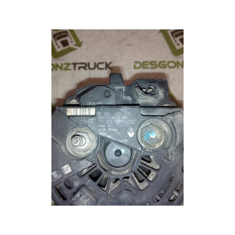 Recambio de alternador para renault trucks mascott 130 dci (125cv) referencia OEM IAM 0124320002 7700377092 14V 50-90A 3