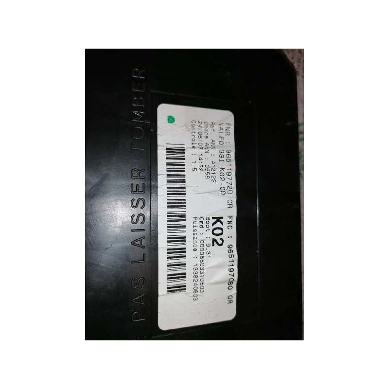 Recambio de caja reles / fusibles para peugeot 307 (s1) xr clim referencia OEM IAM 9651197780 9651197080 BSI 3