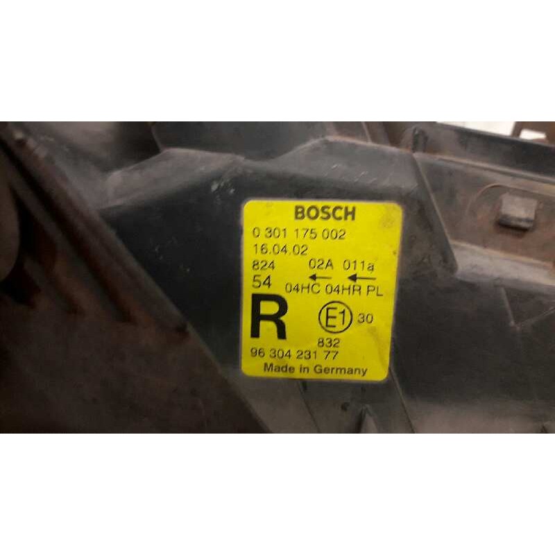 Recambio de faro derecho para peugeot 406 berlina (s1/s2) srdt referencia OEM IAM 0301175002 - Azul 2