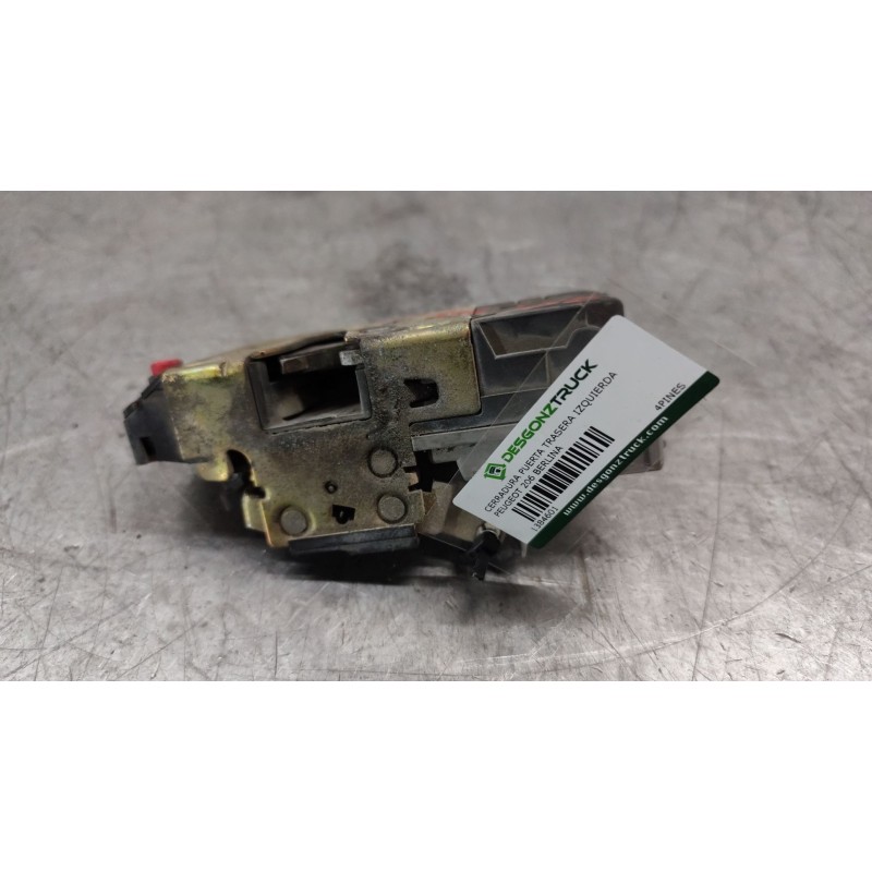 Recambio de cerradura puerta trasera izquierda para peugeot 206 berlina xr referencia OEM IAM 4PINES - Verde 3