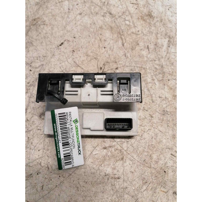 Recambio de pantalla multifuncion para renault megane ii coupe/cabrio authentique referencia OEM IAM 8200350498A 216759961 NS006 - Gris 2