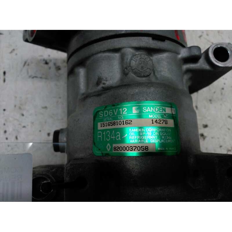 Recambio de compresor aire acondicionado para renault clio ii fase ii (b/cb0) authentique referencia OEM IAM 8200037058 SD6V1214 - Negro 5