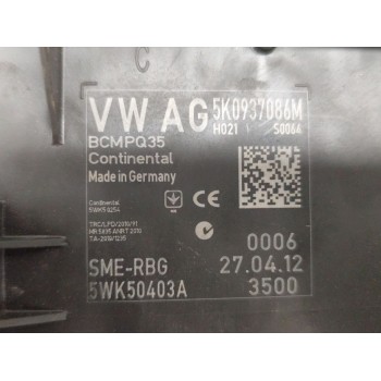 Recambio de centralita comfort para volkswagen touran (1t3) 1.6 tdi referencia OEM IAM 5K0937086M  