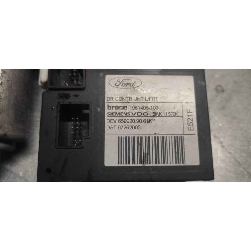 Recambio de motor elevalunas delantero izquierdo para ford focus berlina (cap) 1.6 tdci cat referencia OEM IAM 981405103 3