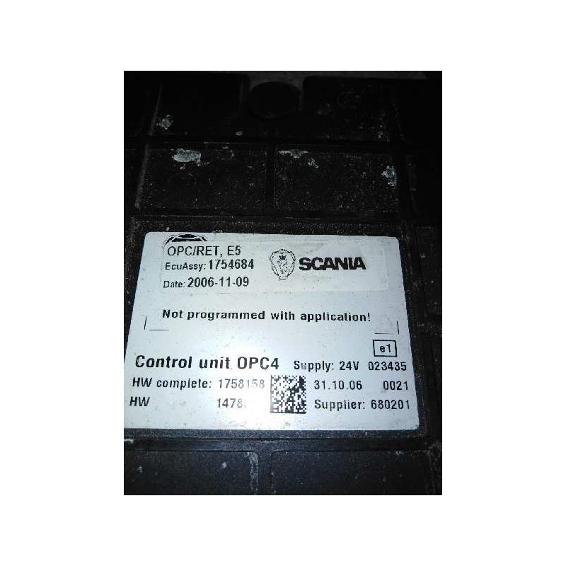 Recambio de modulo electronico para scania serie p/g/r (l-clase) 12.7 diesel referencia OEM IAM 1754684 1758158 CENTRALITA OPC - Blanco 2