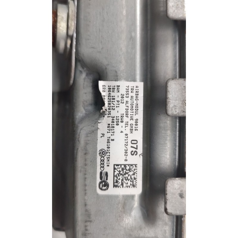 Recambio de airbag delantero derecho para volkswagen polo v (6r1, 6c1) 1.6 tdi referencia OEM IAM 34018171  1064625020351 - Negro 3