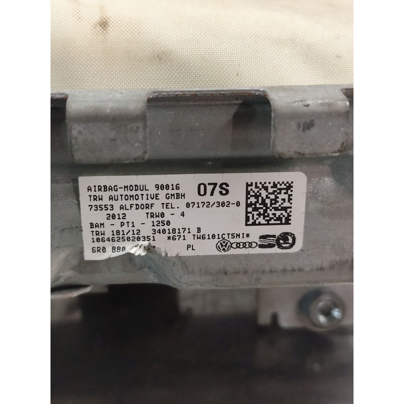 Recambio de airbag delantero derecho para volkswagen polo v (6r1, 6c1) 1.6 tdi referencia OEM IAM 34018171  1064625020351 - Negro 4