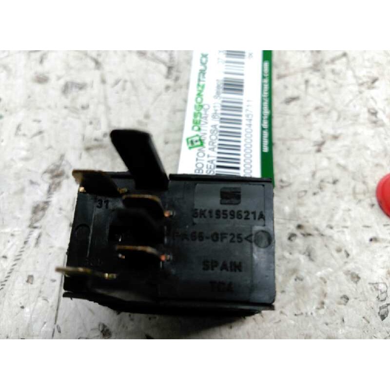 Recambio de boton antivaho para seat arosa (6h1) select referencia OEM IAM 6K1959621A - Azul 2