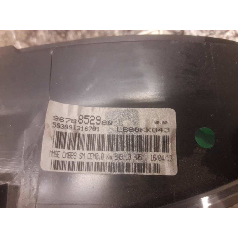 Recambio de cuadro instrumentos para citroën berlingo cuadro sx referencia OEM IAM 9678852980 503001316701 18 PINS 2