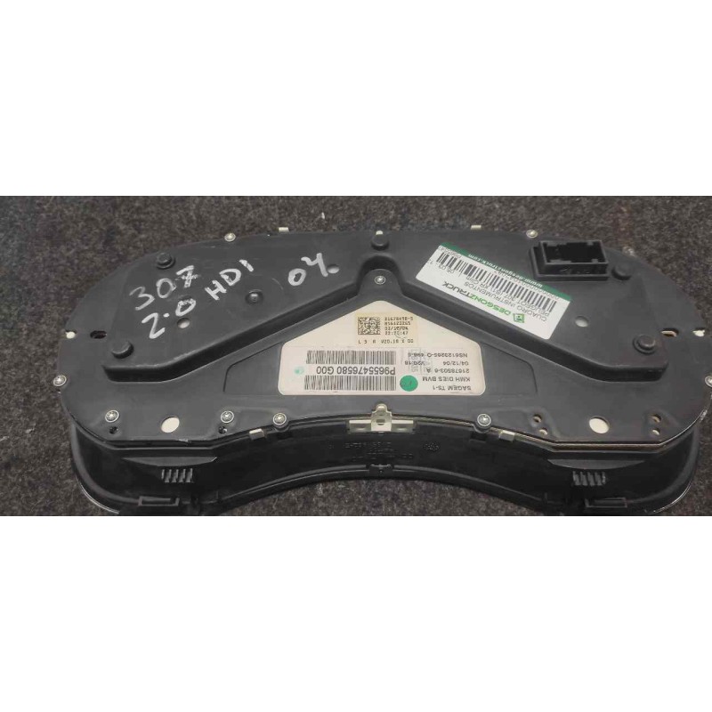 Recambio de cuadro instrumentos para peugeot 307 (s1) xr clim referencia OEM IAM P9655476580 2