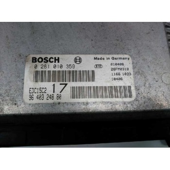 Recambio de centralita motor uce para peugeot expert kasten standard furgón 220c referencia OEM IAM 9640324880 0281010359 
