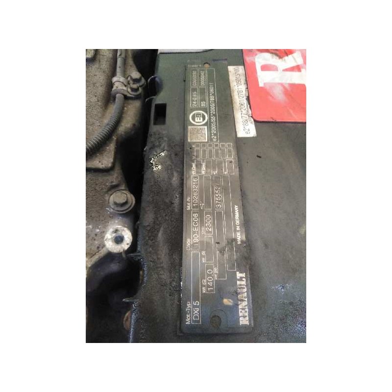 Recambio de despiece motor para renault midlum 4.8 diesel referencia OEM IAM DXI5190EC06  