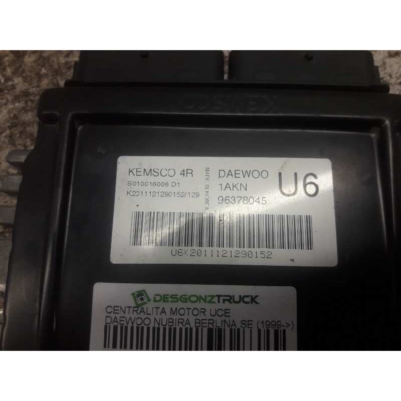 Recambio de centralita motor uce para daewoo nubira berlina se (1999) referencia OEM IAM 96378045 S010016006D1 K2011121290152129 - Azul 2
