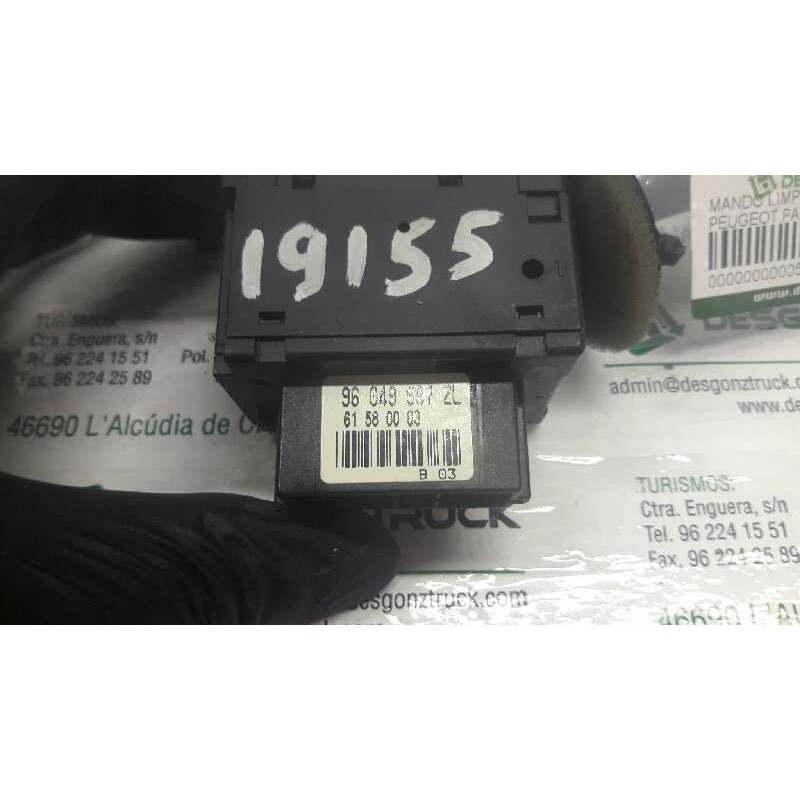 Recambio de mando limpia para peugeot partner (s1) combispace referencia OEM IAM 96049597ZL - Blanco 3