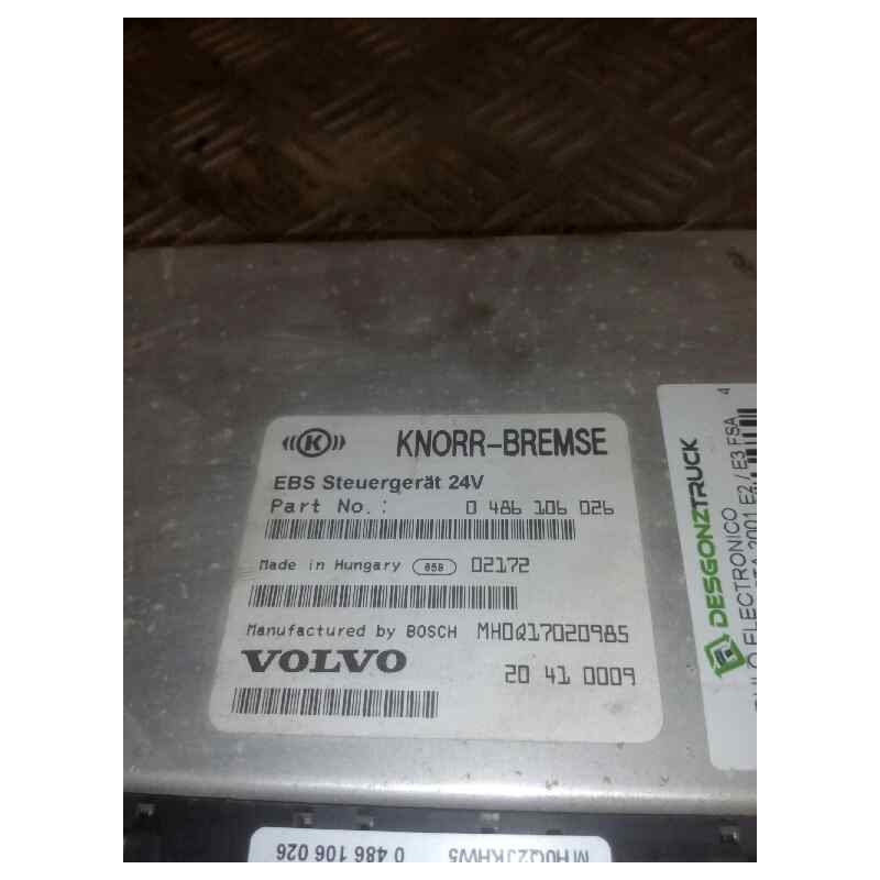 Recambio de modulo electronico para volvo fh 12 asta 2001 e2 / e3 fsa  4x2 e2/e3 corto referencia OEM IAM 20410009 0486106026 CE 2
