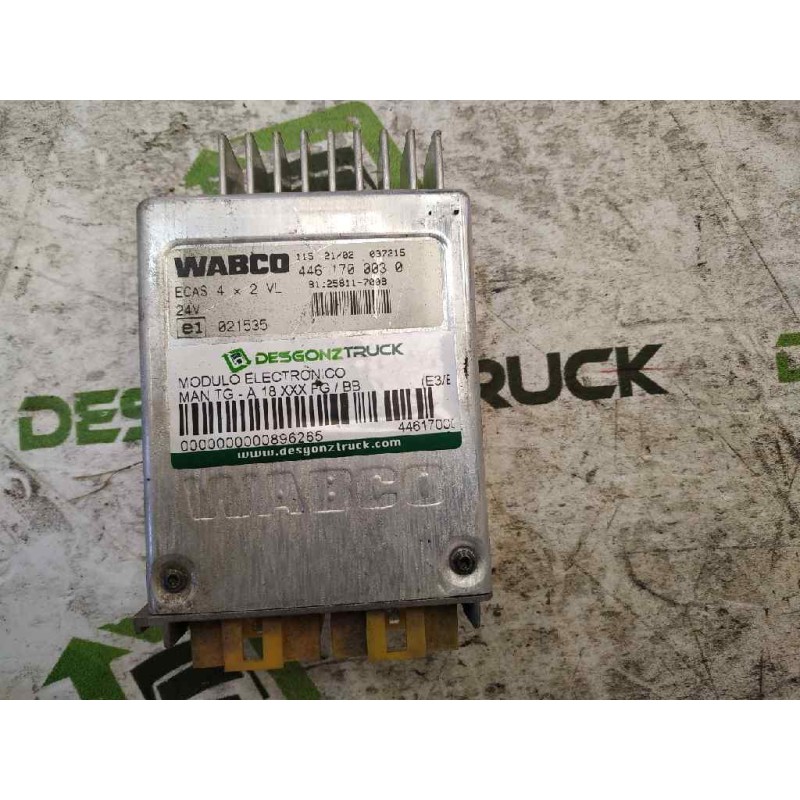 Recambio de modulo electronico para man tg - a 18.460 fg / bb (e3/e4) l referencia OEM IAM 4461700030 WABCO 81258117008 - Blanco