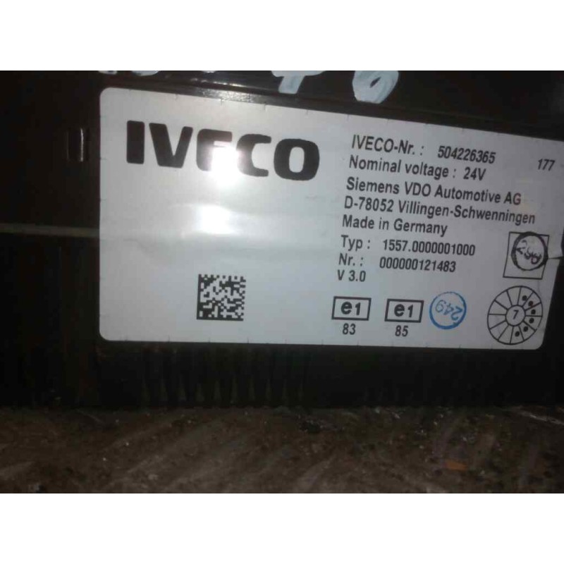 Recambio de cuadro instrumentos para iveco stralis (as) fsa t / p 4x2 gran espacio referencia OEM IAM 504226365 - Blanco 2