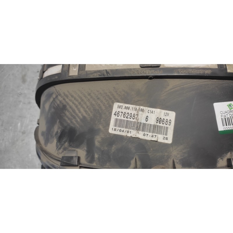 Recambio de cuadro instrumentos para fiat doblo (119) 1.9 d elx referencia OEM IAM 46762987 6 90689 4