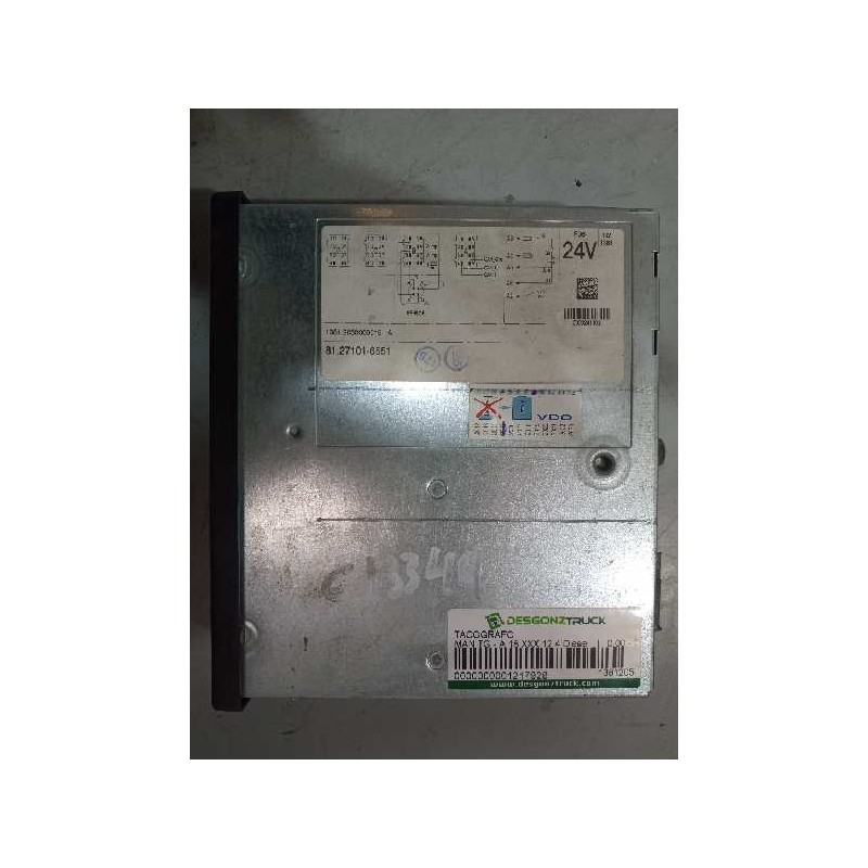 Recambio de tacografo para man tg - a 18.480 12.4 diesel referencia OEM IAM 13812050000019 0000241102 81271016551 - Blanco 3
