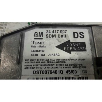Recambio de centralita airbag para opel corsa c club referencia OEM IAM 24417007 342853160 