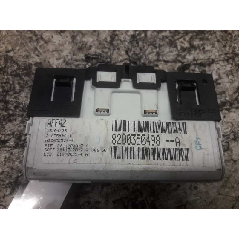 Recambio de pantalla multifuncion para renault megane ii coupe/cabrio authentique referencia OEM IAM 8200350498A 281137007A - Gris 3