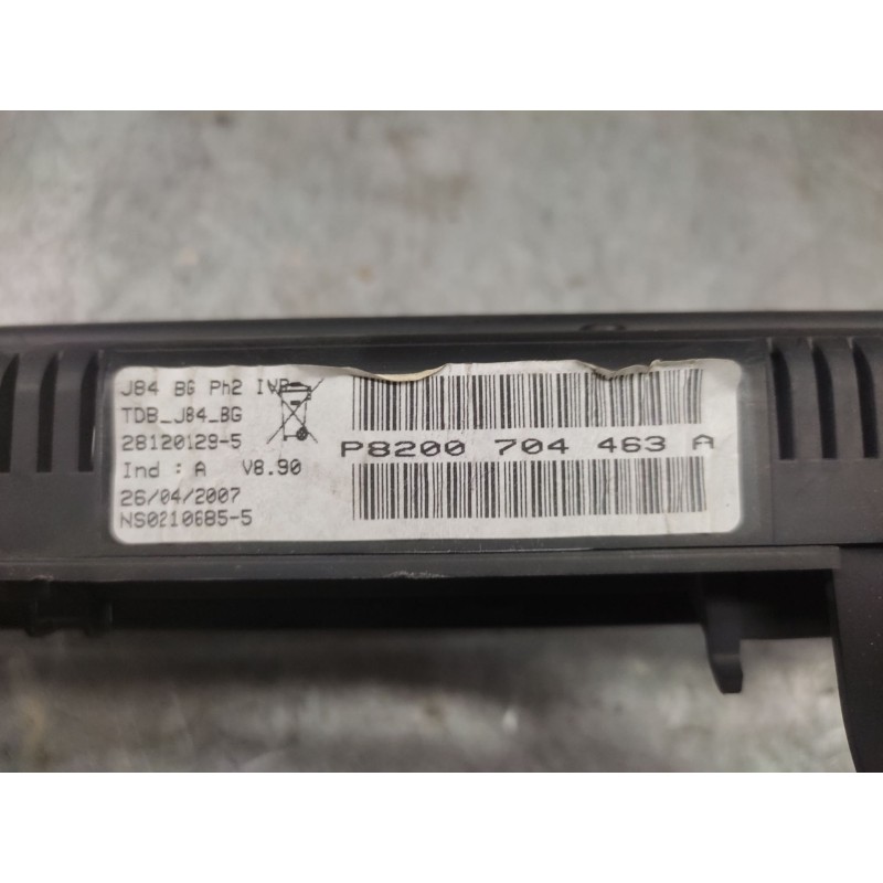 Recambio de cuadro instrumentos para renault scenic ii authentique referencia OEM IAM 8200704463A - Negro 3