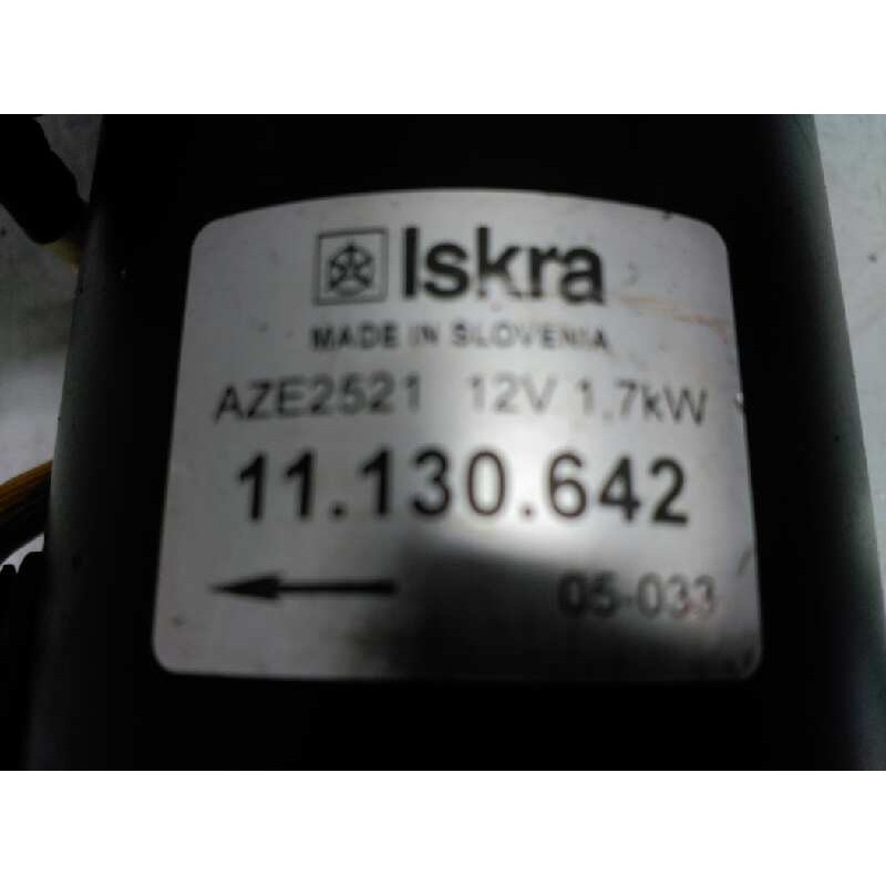 Recambio de motor arranque para peugeot partner (s2) 1.9 diesel referencia OEM IAM 11.130.642 AZE2521/12V1,7KW ISKRA 2
