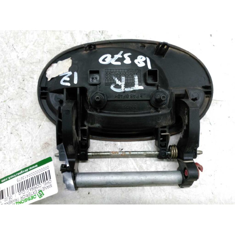 Recambio de maneta exterior trasera izquierda para opel corsa c club referencia OEM IAM 09201075 - Azul 2