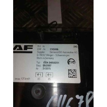 Recambio de cuadro instrumentos para daf serie xf105.xxx fsa 4x2 super-space-cab referencia OEM IAM 1743496  