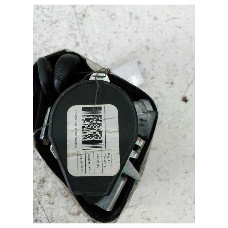 Recambio de cinturon seguridad delantero izquierdo para peugeot boxer furgoneta 2.2 hdi 120 referencia OEM IAM 735429778 - Blanco 3