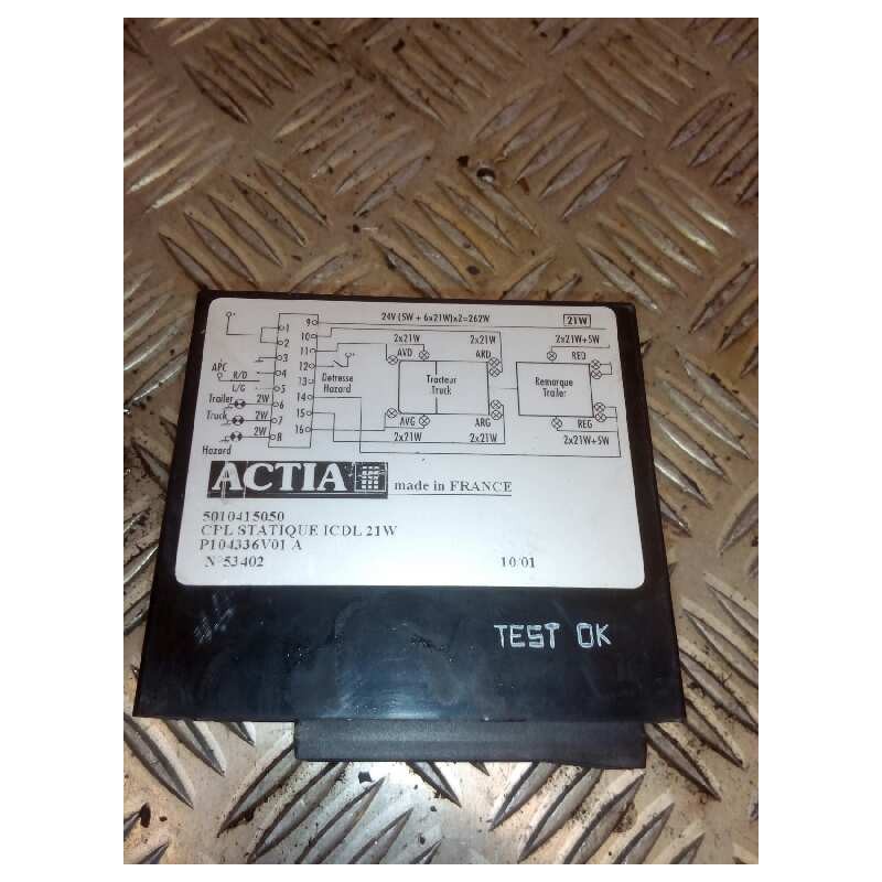 Recambio de modulo electronico para renault hr 420.18/26 premium 01  fsa 4x2 420.18 larga distancia referencia OEM IAM 501041505 - Blanco