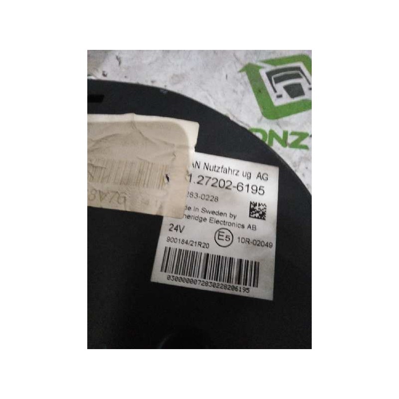 Recambio de cuadro instrumentos para man tg - a 18 referencia OEM IAM 81272026195 - Blanco 3