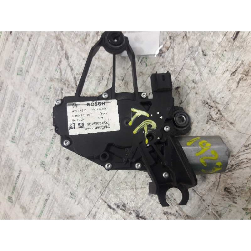 Recambio de motor limpia trasero para citroën c4 berlina 1.6 16v hdi referencia OEM IAM 0390201807 9646803180 - Negro 2