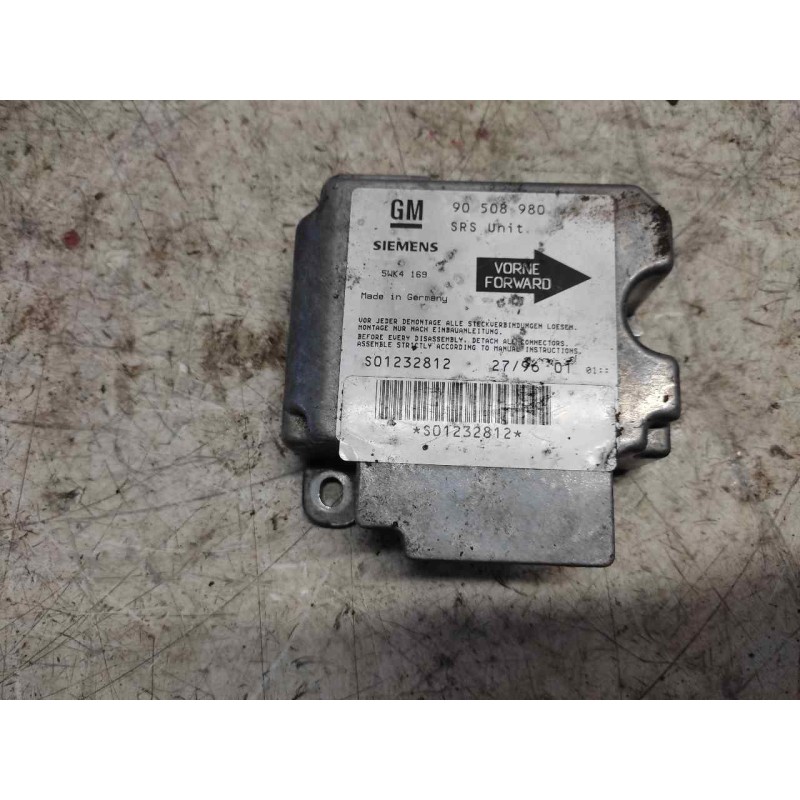 Recambio de centralita airbag para opel vectra b berlina 1.8 16v cat referencia OEM IAM 90508980 5WK4169 