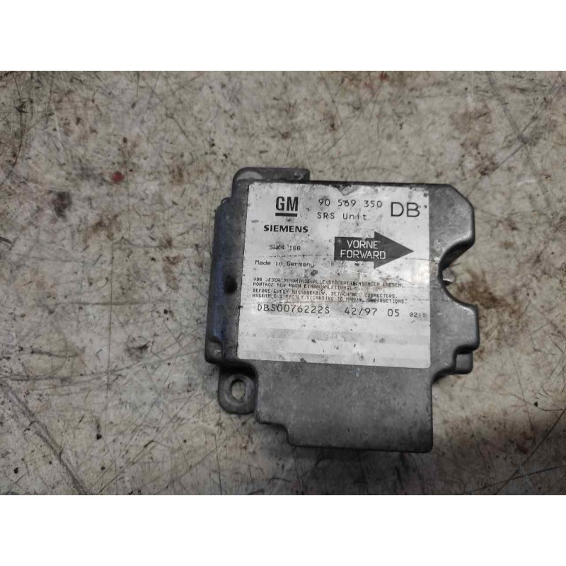 Recambio de centralita airbag para opel vectra b berlina 1.6 16v referencia OEM IAM 90569350 5WK4188 