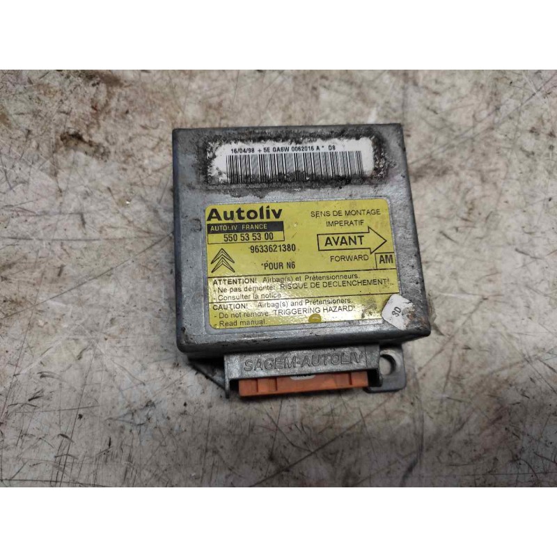 Recambio de centralita airbag para citroën xsara berlina 1.6 referencia OEM IAM 9633621380 550535300 