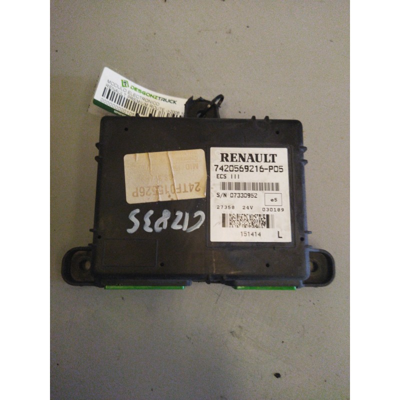 Recambio de modulo electronico para renault premium route 2006 10.8 diesel referencia OEM IAM 7420569216 07330952 CENTRALITA ECS