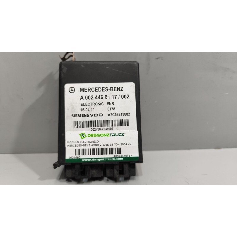 Recambio de modulo electronico para mercedes-benz axor 2-ejes 18 ton 2004  1843 4x2 om 457 la l (largo) referencia OEM IAM A0024