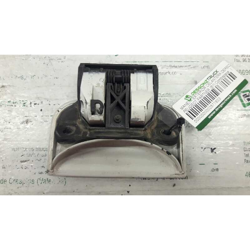Recambio de maneta exterior delantera derecha para peugeot partner (s1) combispace referencia OEM IAM - Blanco 2