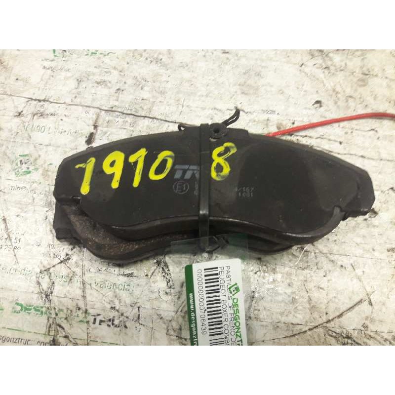 Recambio de pastillas de freno delanteras para peugeot boxer combi (rs3200)(320)(´02) 2.5 turbodiesel referencia OEM IAM 0102416