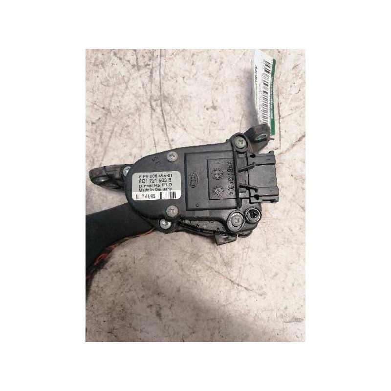 Recambio de potenciometro pedal para seat ibiza (6l1) cool referencia OEM IAM 6Q1721503B 6PV00849501 6 PINS 3