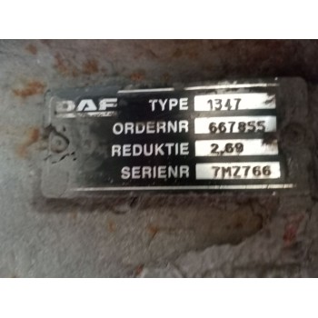 Recambio de grupo para daf serie xf105.xxx referencia OEM IAM 1347 relacion:2.69/16x43 667855