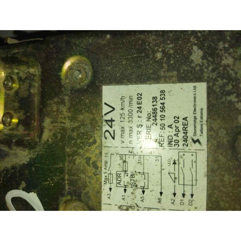 Recambio de tacografo para renault midlum fg 270.12/c e3 cabina para dormir referencia OEM IAM 5010564538 R24E02 SRNO2402 - Rojo 2