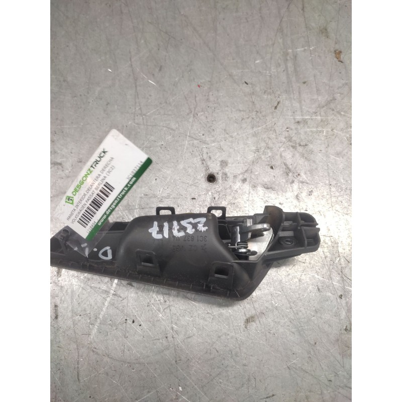 Recambio de maneta interior delantera derecha para volkswagen passat berlina (3c2) advance referencia OEM IAM 3C1837114 - Negro 3