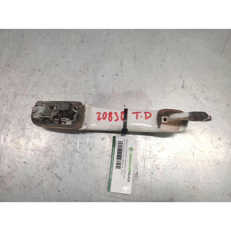 Recambio de maneta exterior trasera derecha para volkswagen polo berlina (6n2) trendline referencia OEM IAM - Blanco 2