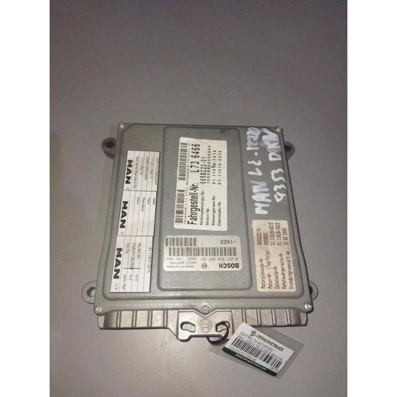 Recambio de centralita motor edc para man l2000 9.153-10.224 euroi/ii fki 10.224 fk / lk e 2 compacto referencia OEM IAM 0281020 - Blanco