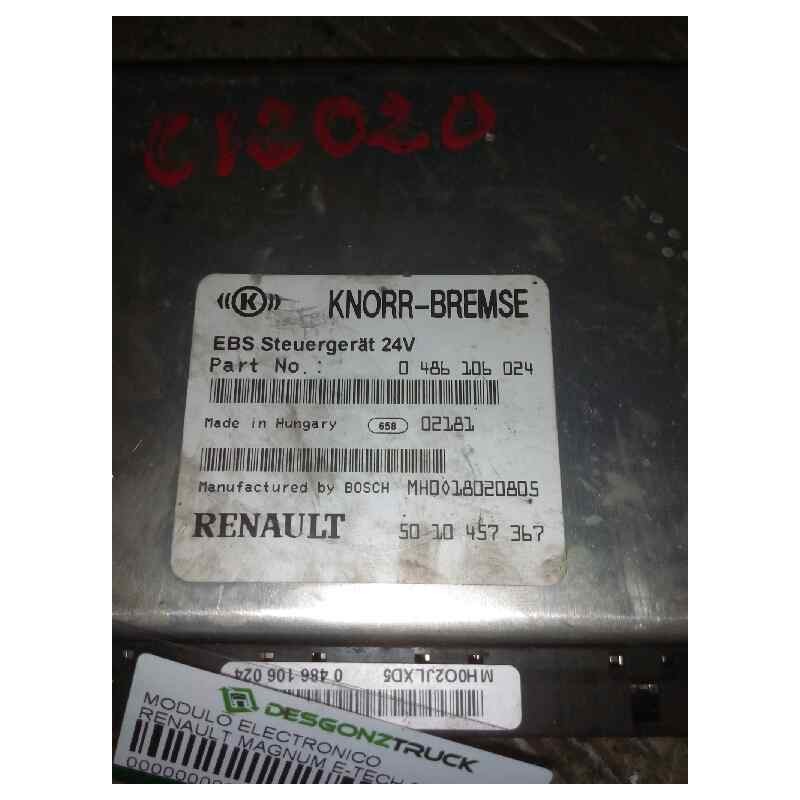 Recambio de modulo electronico para renault magnum e-tech 2000 referencia OEM IAM 5010457367 0486106024 CENTRALITA EBS - Rojo 2